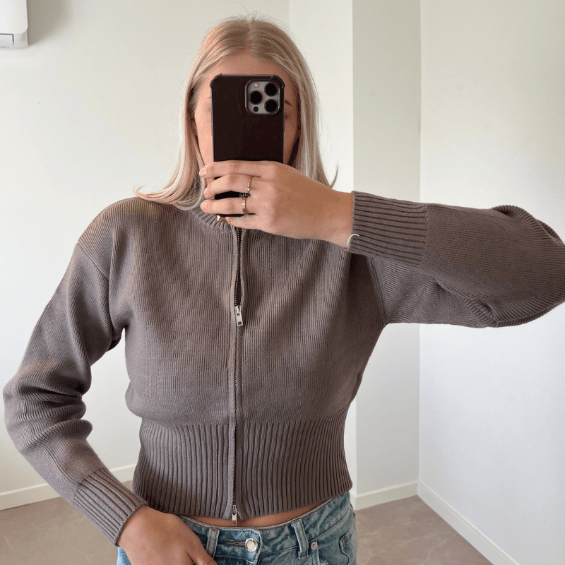 Sweater Zip Lea